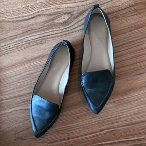 Pointed toe loafer flats